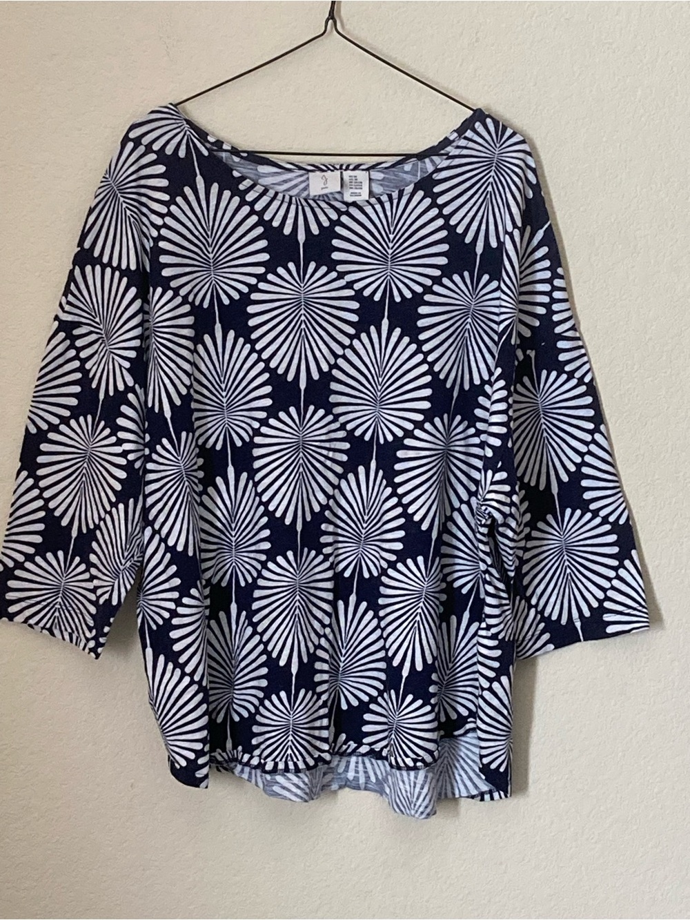 Joie Fan Leaf Pattern Top